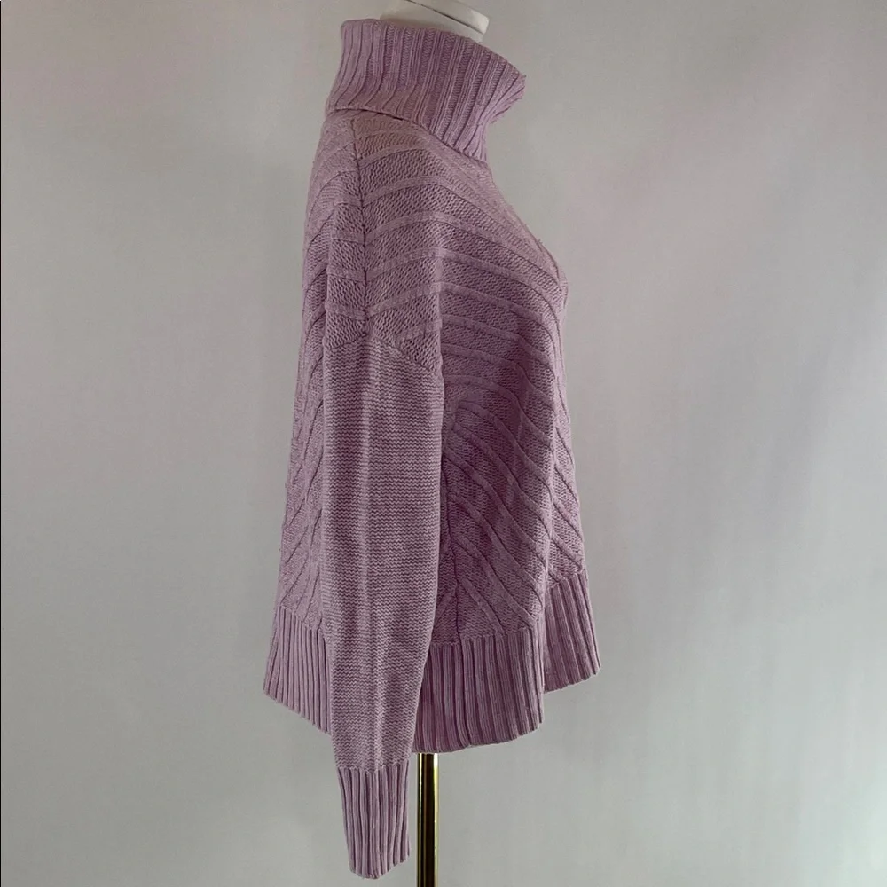 Splendid Arabella Cowl Neck Sweater in pink, M